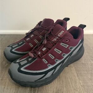 Merrell Men's Maroon and Gray Athletic Shoes